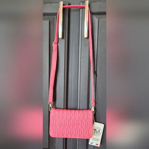 VALENTINO Orlandi Hot Pink Crossbody NWT - Picture 4 of 12